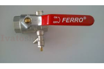 Obrázok pre Guľový ventil s odvodnením FF páka 1