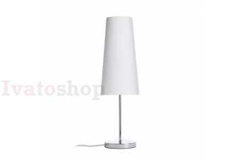 Obrázok pre NYC/CONNY 15/30 stolná  Polycotton biela/nikel 230V LED E27 11W