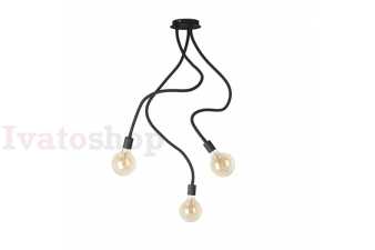 Obrázok pre LOYD E27 III stropná čierna  230V LED E27 3x15W