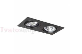 Obrázok pre PASADENA G53 SQ II  čierna  230V LED G53 2x15W