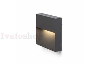 Obrázok pre AQILA SQ nástenná antracitová  230V LED 6W IP54  3000K