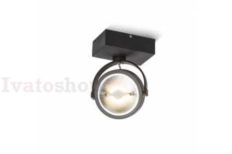 Obrázok pre KELLY LED I nástenná čierna  230V LED 12W 24°  3000K