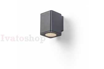 Obrázok pre MIZZI SQ I nástenná antracitová  230V LED 12W 44° IP54  3000K