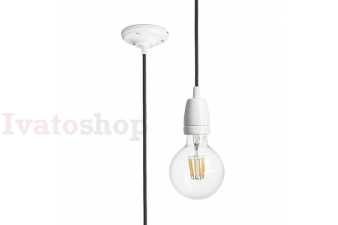 Obrázok pre FABIO závesná sada čierna porcelán 230V LED E27 15W