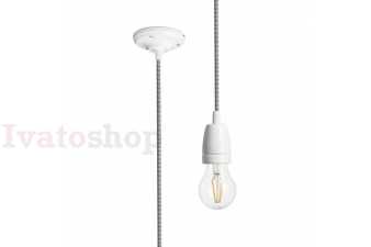 Obrázok pre FABIO závesná sada čierna/biela porcelán 230V LED E27 15W