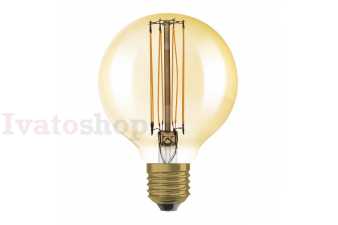 Obrázok pre OSRAM Globe 80 DIMM jantárová 230V E27 LED EQ60 2200K