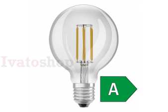 Obrázok pre OSRAM ULTRA ECONOMY 210lm/W Globe 95   číra 230V E27 LED EQ60  3000K