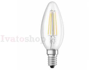 Obrázok pre OSRAM Retrofit sviečková  číra 230V E14 LED EQ60  2700K