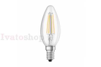 Obrázok pre OSRAM Retrofit sviečková  číra 230V E14 LED EQ40  4000K