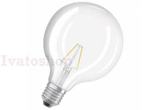 Obrázok pre OSRAM Retrofit Globe 125   číra 230V E27 LED EQ25  2700K