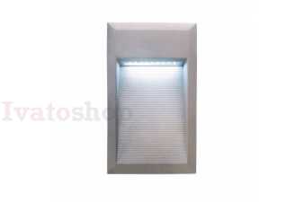 Obrázok pre ALBERTO zápustná striebornosivá 230V LED 1W IP54 5500k