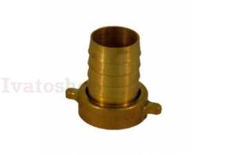Obrázok pre Mosadzná hadicová spojka 1" x 15mm otočná