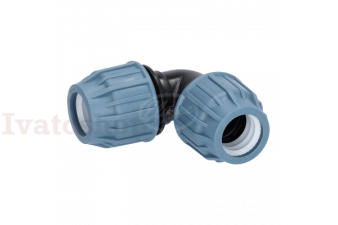 Obrázok pre KOLENO PP uhlové 90° svorka x svorka 32 x 32 PN16