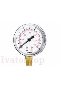 Obrázok pre MANOMETER SPODNÝ 50mm O - 10Bar G1/4"