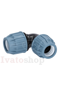 Obrázok pre KOLENO PP uhlové 90° svorka x svorka 32 x 32 PN16