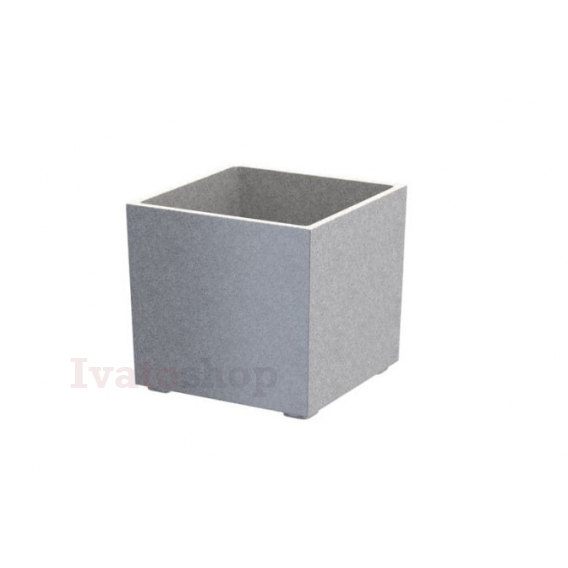 Obrázok pre Granisil granitový květináč KUBI 30 cm Šedý