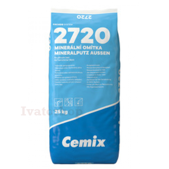 Obrázok pre CEMIX 2720 Minerálna zatieraná omietka zrnitosť 2,0 25kg