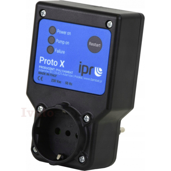 Obrázok pre Elektronická ochrana čerpadiel PROTO-X Plus 6/10A IPRO 230V