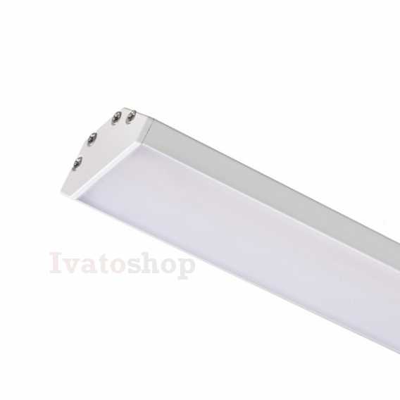 Obrázok pre LED PROFILE J prisadený 1m eloxovaný hliník/matný akrylát