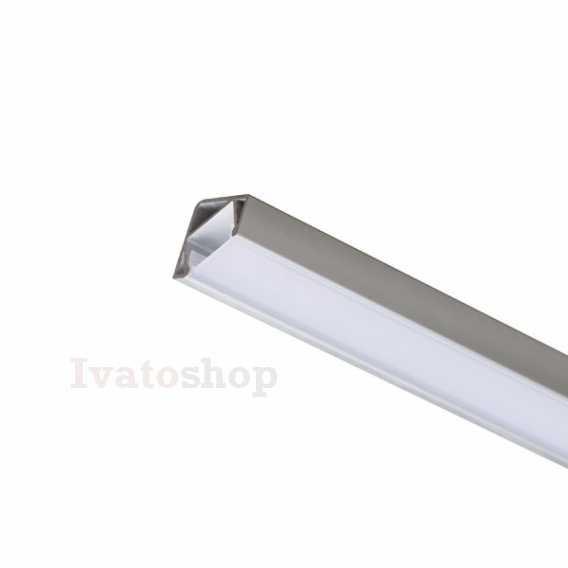 Obrázok pre LED PROFILE I 30/60 prisadený 1m eloxovaný hliník/matný akrylát