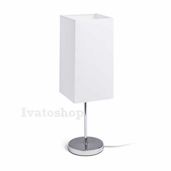 Obrázok pre NYC/TEMPO 15/30 stolná  Polycotton biela/nikel 230V LED E27 15W