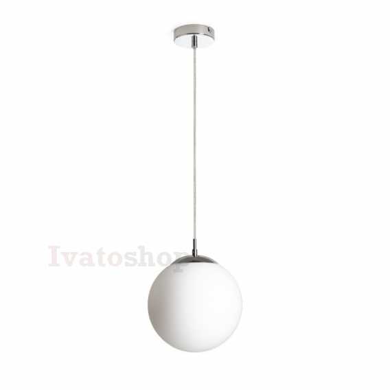 Obrázok pre LUNA 25 závesná  opálové sklo/chróm 230V LED E27 15W