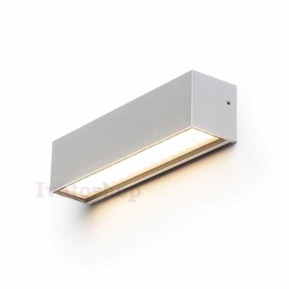 Obrázok pre CAMARGUE nástenná striebornosivá satinované sklo 230V LED 6W IP65  3000K