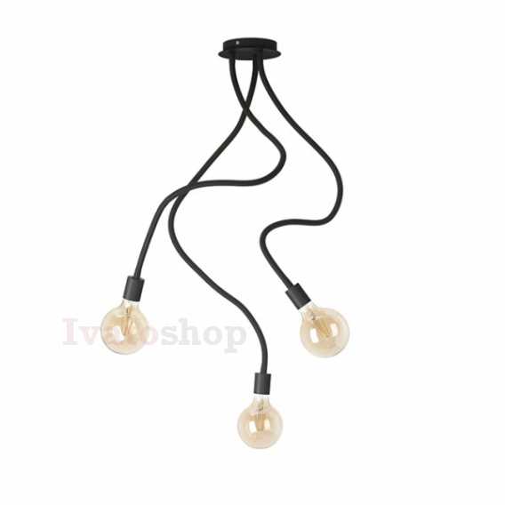 Obrázok pre LOYD E27 III stropná čierna  230V LED E27 3x15W