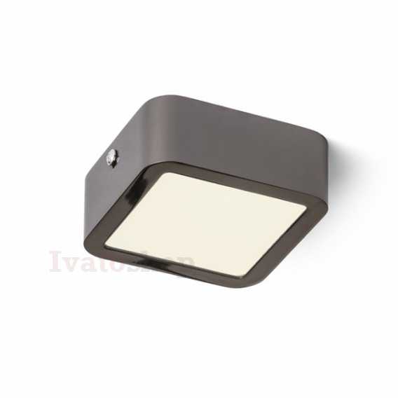 Obrázok pre HUE SQ 9 stropná  čierny chróm 230V LED 6W  3000K