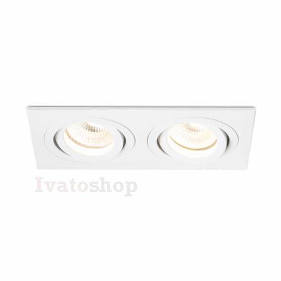 Obrázok pre PASADENA GU10 SQ II zápustná biela  230V LED GU10 2x7W