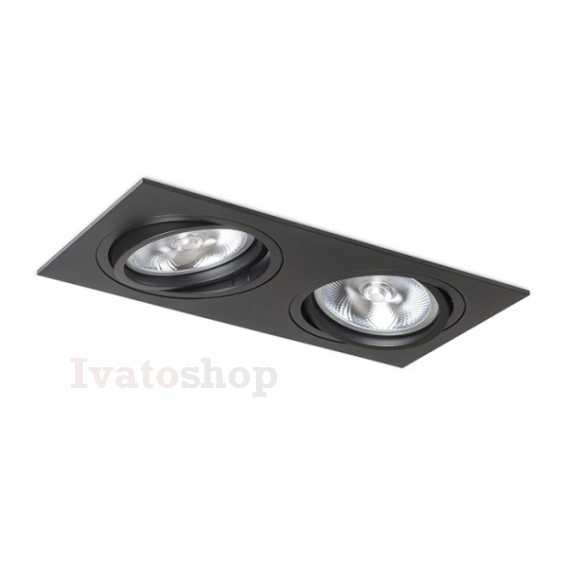 Obrázok pre PASADENA G53 SQ II  čierna  230V LED G53 2x15W