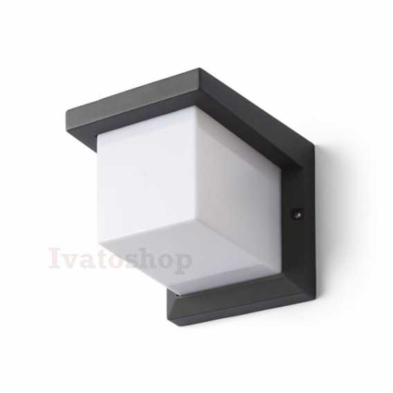 Obrázok pre HIDE SQ nástenná antracitová  230V LED E27 15W IP44