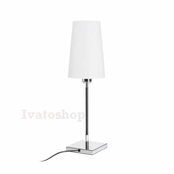 Obrázok pre LULU stolná biela/čierna chróm 230V LED E27 8W