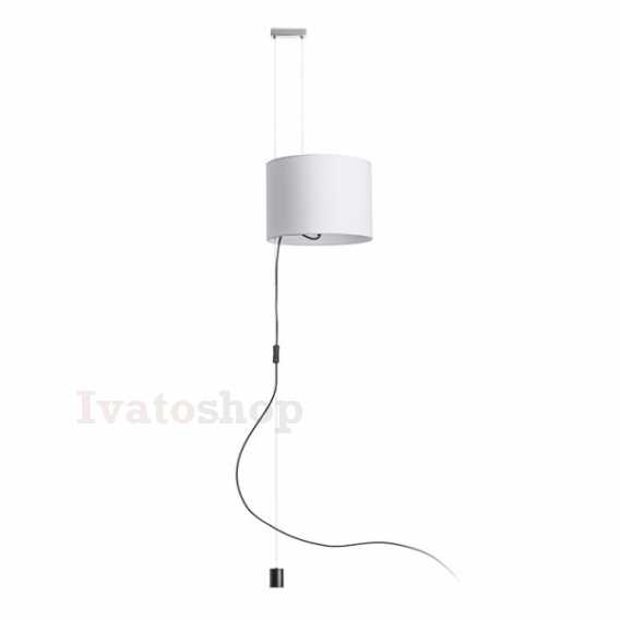 Obrázok pre BROADWAY závesná posuvná biela chróm 230V LED E27 15W