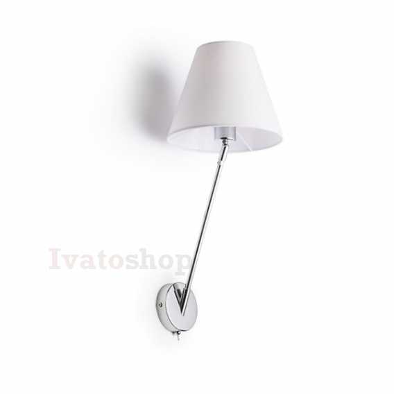 Obrázok pre SILENCE nástenná biela chróm 230V LED E27 15W