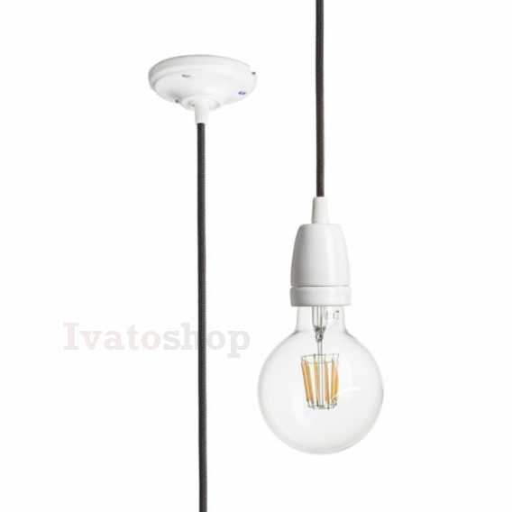 Obrázok pre FABIO závesná sada čierna porcelán 230V LED E27 15W