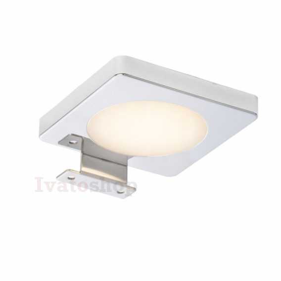 Obrázok pre YOLO SQ nad zrkadlo  chróm 12V= LED 4W IP44  3000K