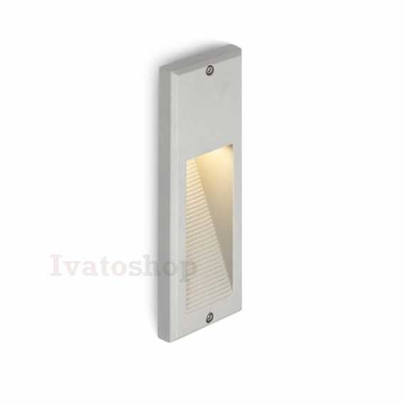 Obrázok pre FACA zápustná striebornosivá  230V LED 2W IP54  3000K