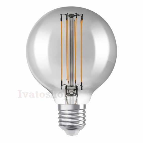 Obrázok pre OSRAM Globe 80 DIMM dymová 230V E27 LED EQ42 1800K