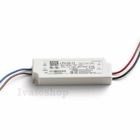 Obrázok pre TRAFO 0-20W    230V/12V= 20W IP67