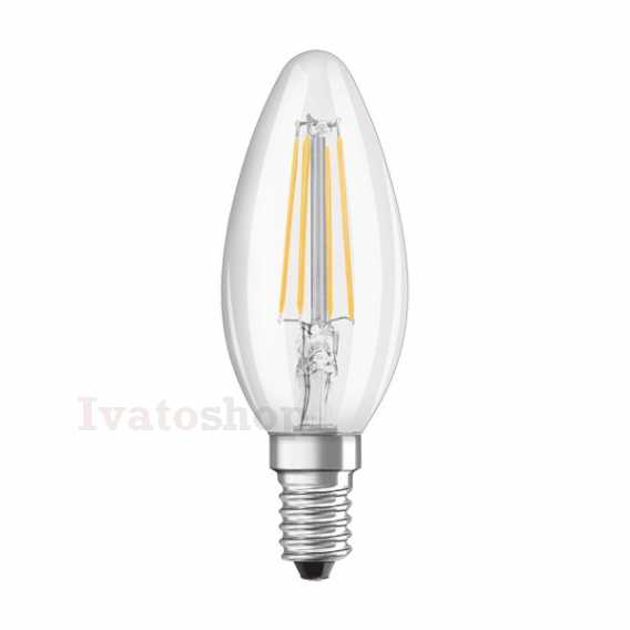 Obrázok pre OSRAM Retrofit sviečková  číra 230V E14 LED EQ40  4000K