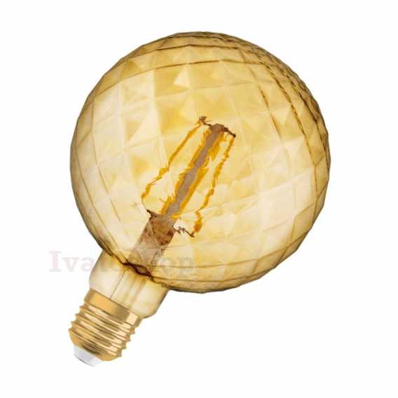 Obrázok pre OSRAM Vintage Globe 125 DECO jantárová 230V E27 LED EQ40 2500K