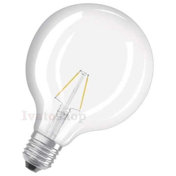 Obrázok pre OSRAM Retrofit Globe 125   číra 230V E27 LED EQ25  2700K