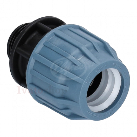 Obrázok pre Prechodový kus na PE potrubie, 25mm x 1" , PN16, vonkajší závit
