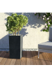 Obrázok pre Granisil granitový květináč KUBI vysoký 60 cm Černý